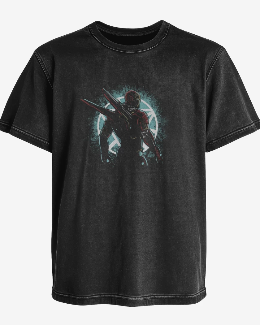 Polera desgastada Hombre de hierro guerra infinita