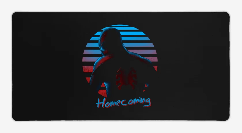 Mouse pad Gamer Negro de hombre araña regreso a casa