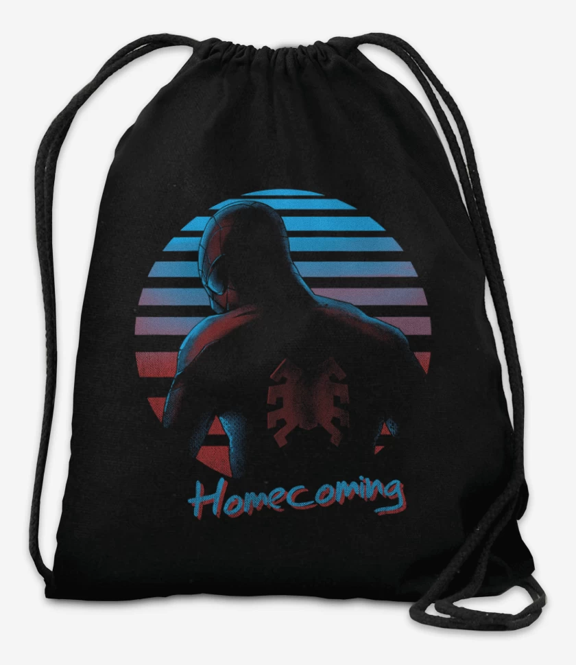 Mochila Negro de hombre araña regreso a casa