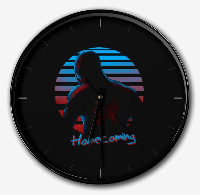 Reloj Negro de hombre araña regreso a casa
