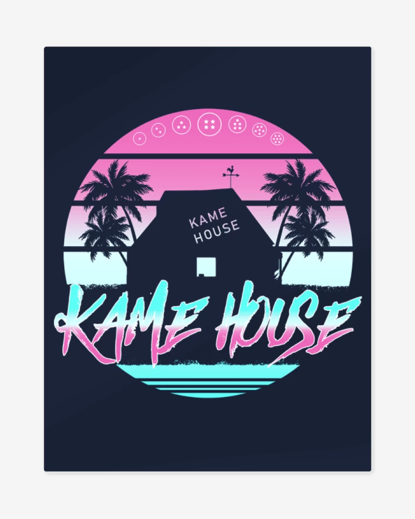 Print metalico Azul Marino de Kame House 