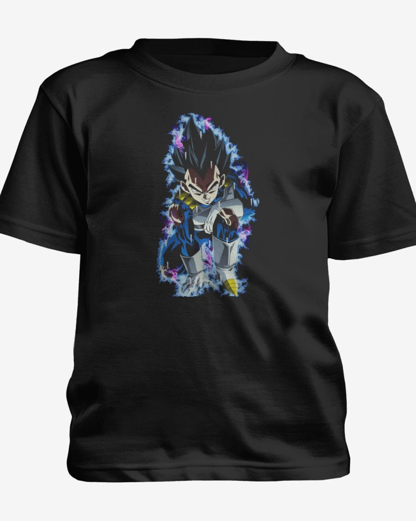 Polera de niño Negro de Vegeta dragon ball super