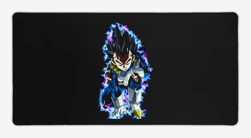 Mouse pad Gamer Negro de Vegeta dragon ball super
