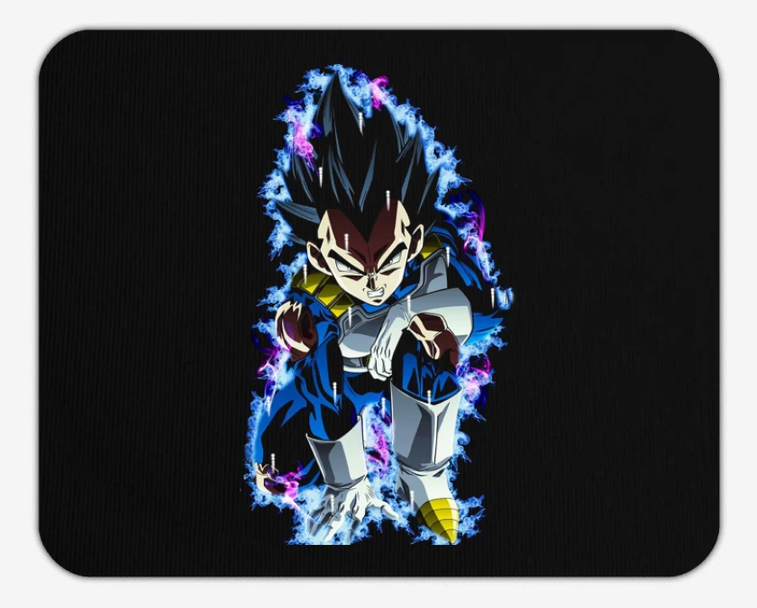 Mousepad Negro de Vegeta dragon ball super