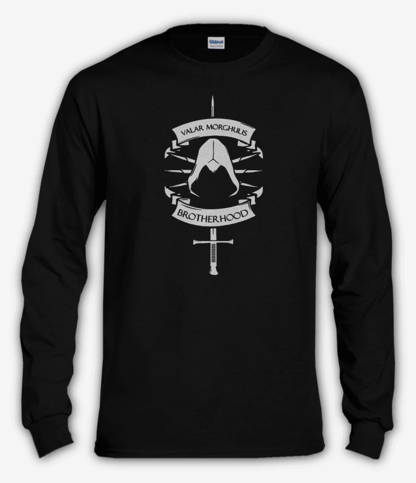 Polera manga larga Valar Morghulis Brotherhood