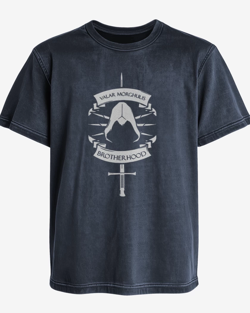 Polera desgastada Valar Morghulis Brotherhood