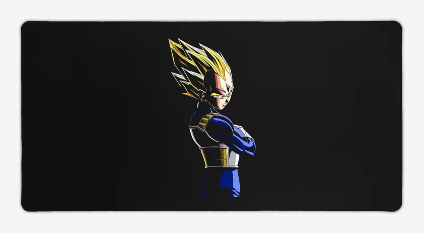 Mouse pad Gamer Negro de Vegeta N°2
