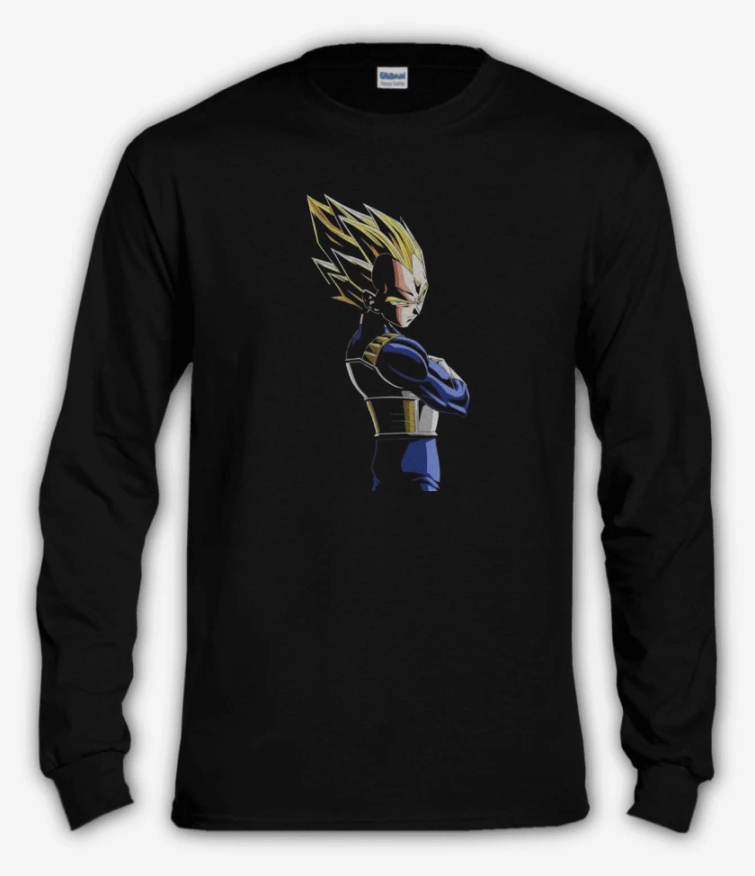 Polera manga larga Negro de Vegeta N°2