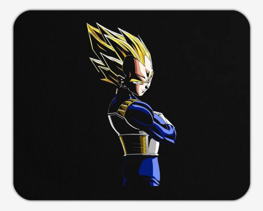 Mousepad Negro de Vegeta N°2