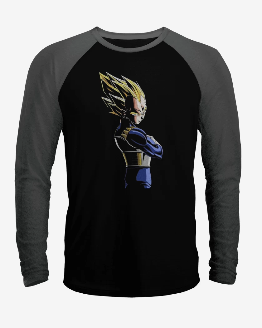 Polera Raglan Negro / Negro Heather de Vegeta N°2
