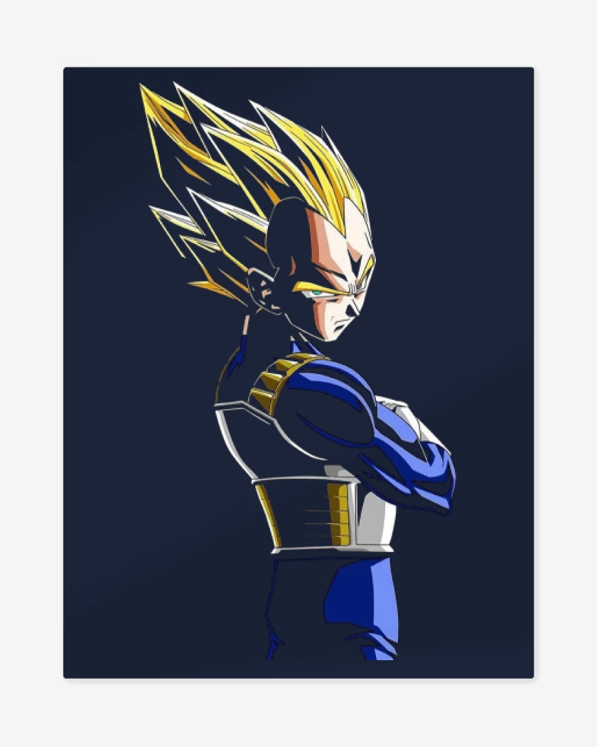 Print metalico Azul Marino de Vegeta N°2