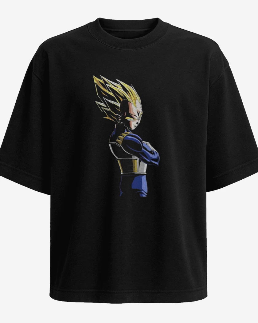 Polera Oversize Negro de Vegeta N°2