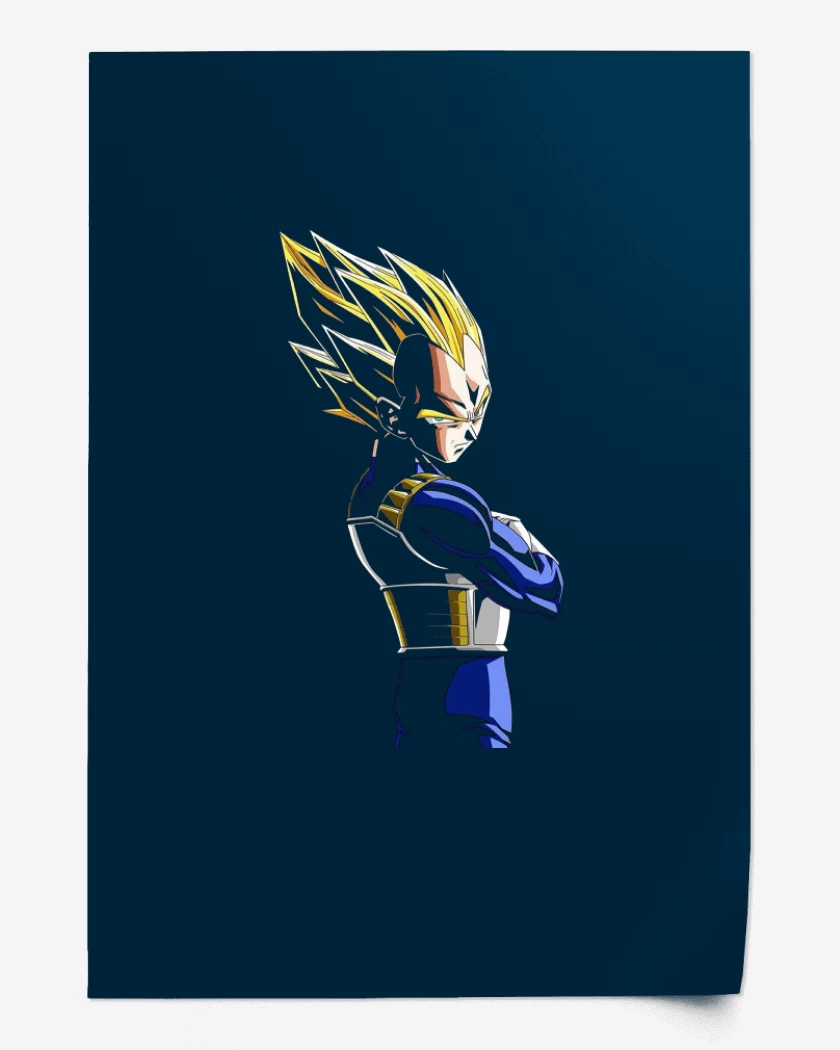 Print Azul Marino de Vegeta N°2