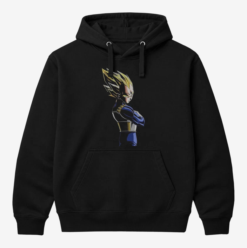 Polerón Canguro Negro de Vegeta N°2