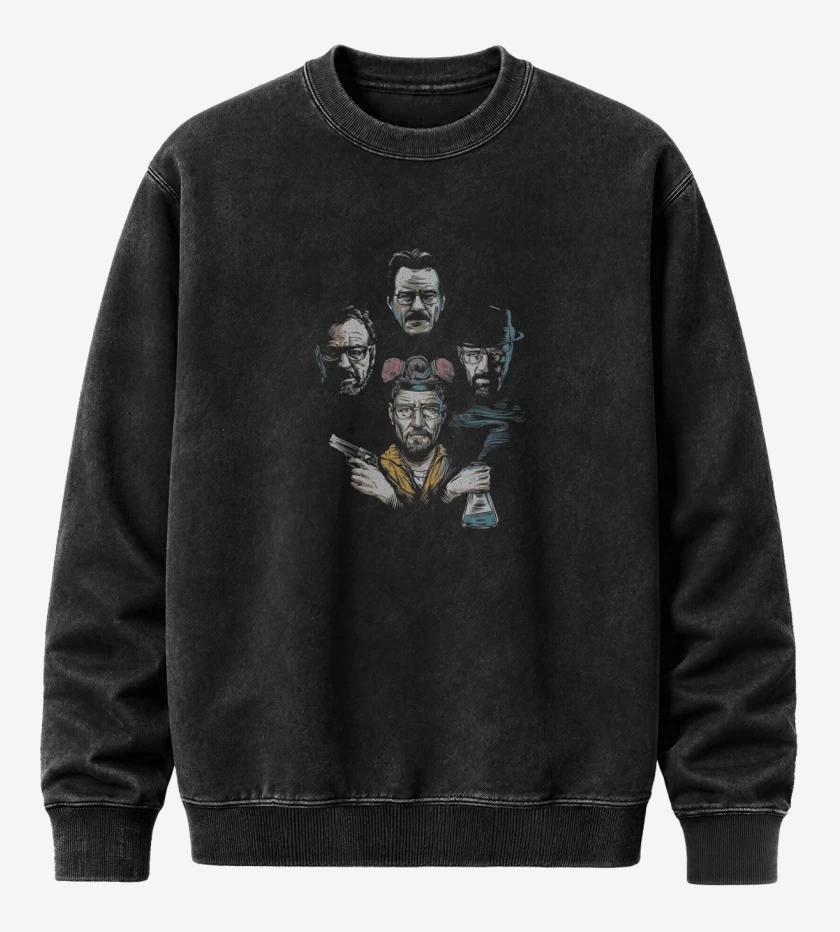 Poleron Polo Acid Wash Negro de walter rhapsody