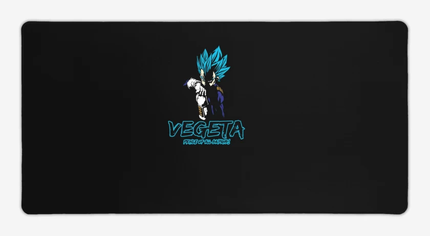Mouse pad Gamer Negro de Vegeta blue principe de todos los sayans