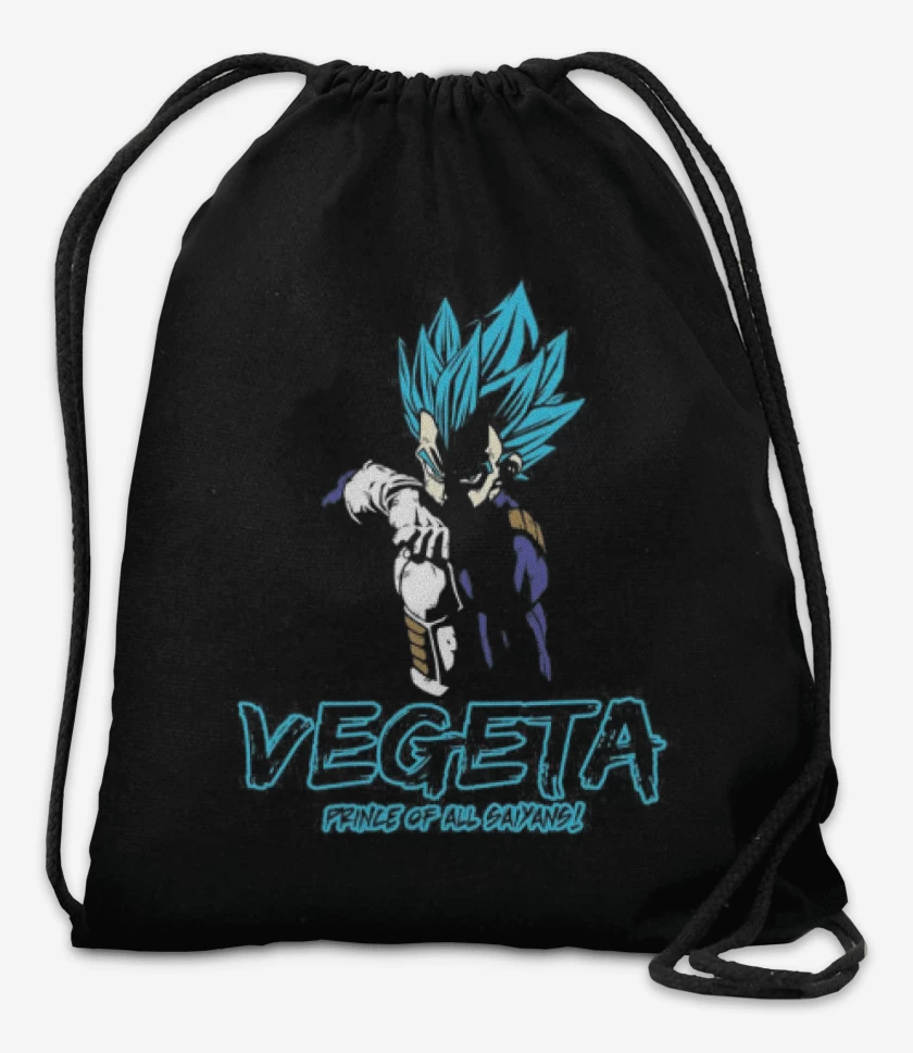Mochila Negro de Vegeta blue principe de todos los sayans