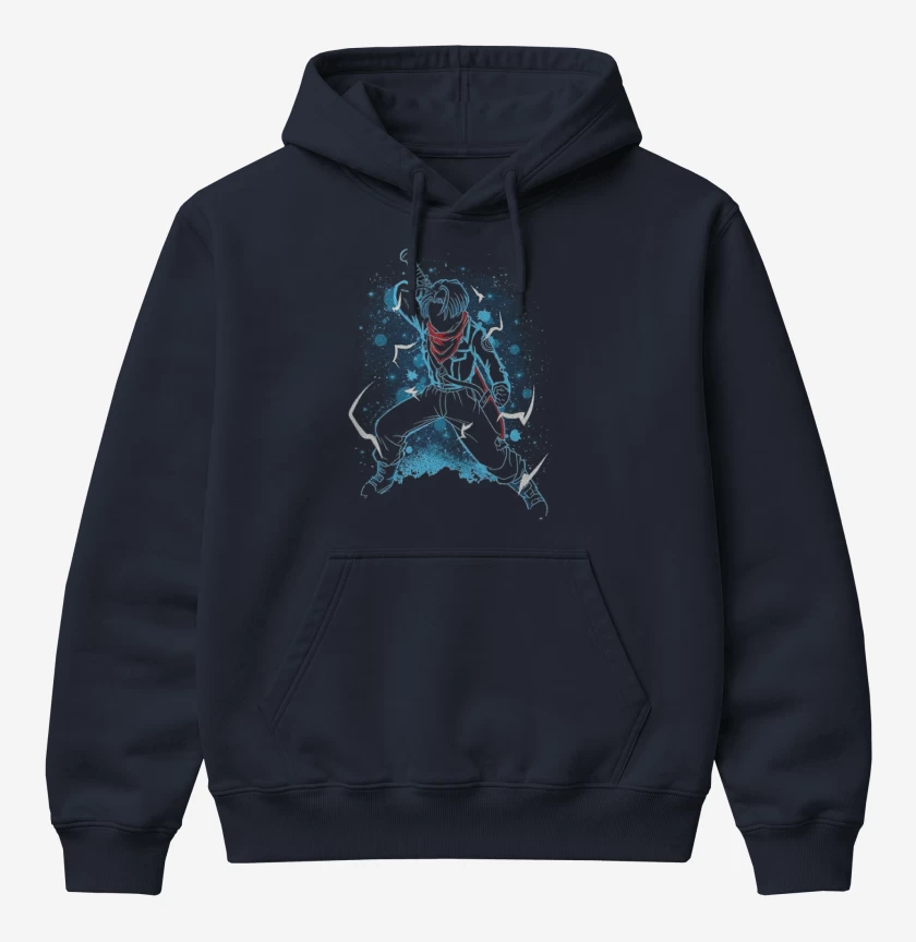 Poleron Canguro básico Azul Marino de Trunks futuro