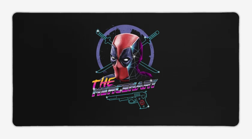Mouse pad Gamer Negro de piscina de la muerte mercenario 