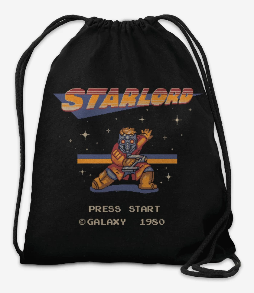 Mochila Negro de señor estrella press star