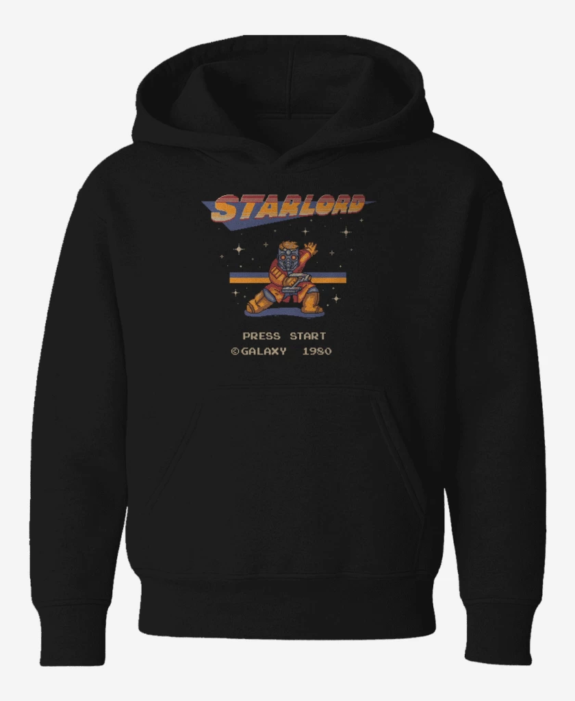 Poleron de niño Negro de señor estrella press star