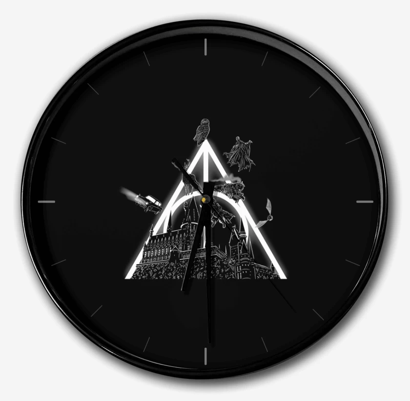 Reloj Negro de Harry Potter castillo hogwarts