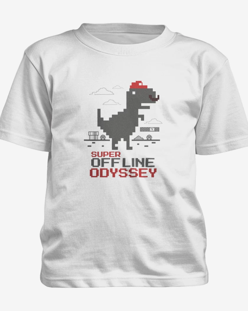 Polera de niño Blanco de Jurassic Bross