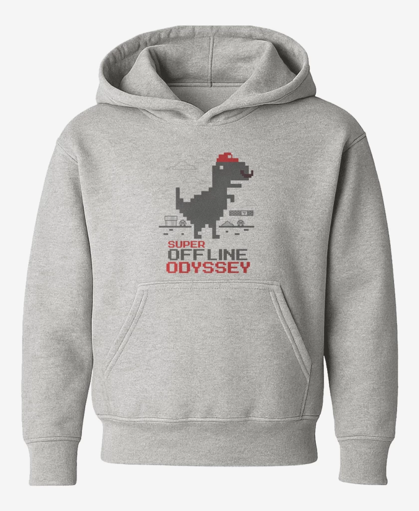 Poleron de niño Gris Melange de Jurassic Bross