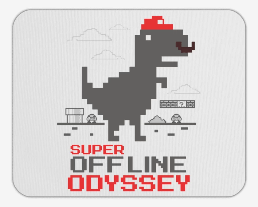 Mousepad Blanco de Jurassic Bross
