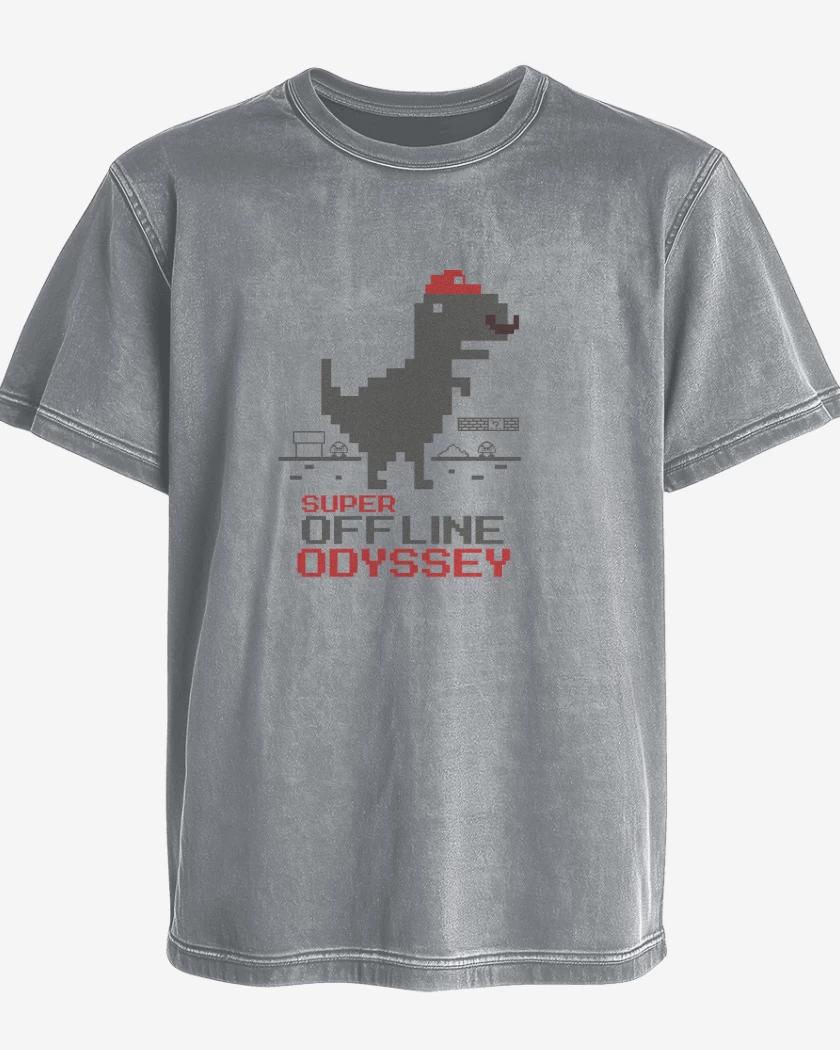 Polera desgastada Jurassic Bross