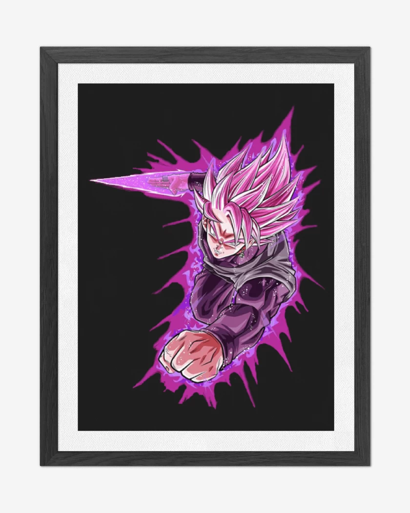 Cuadro decorativo Negro de Black Goku