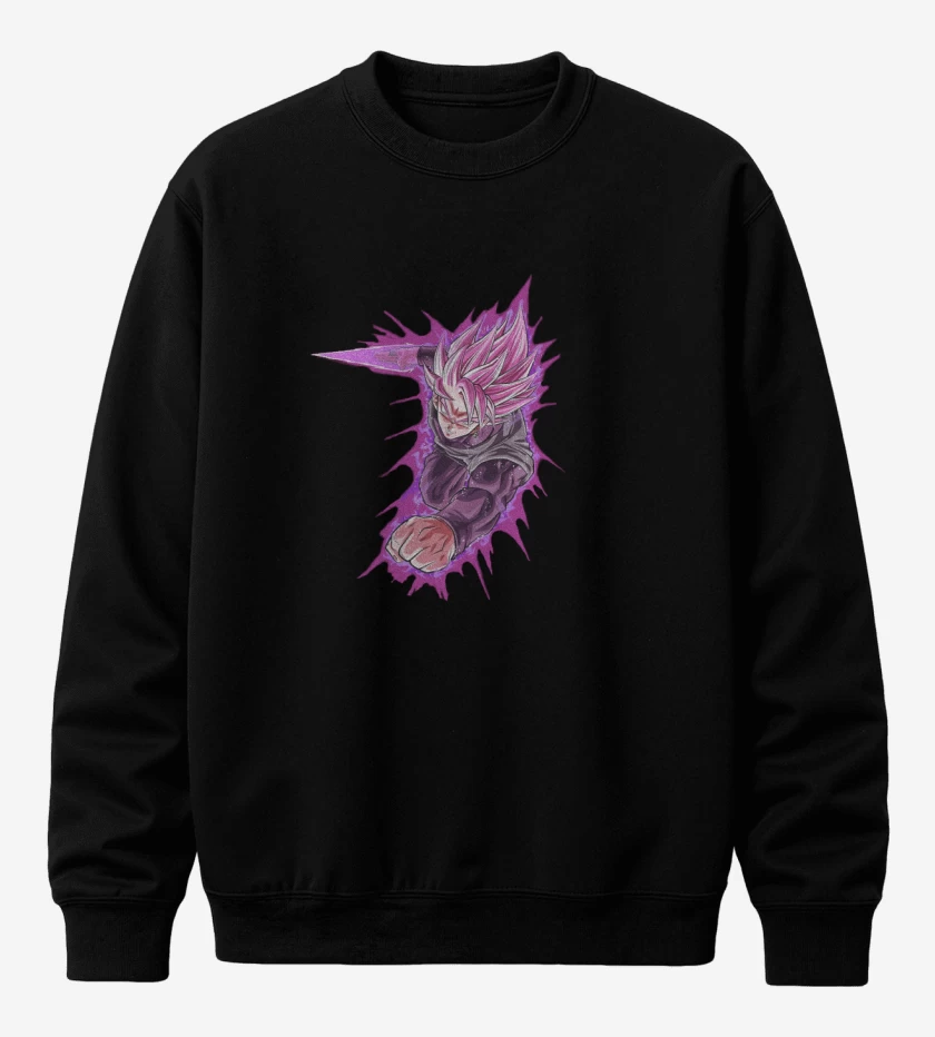 Poleron polo Negro de Black Goku