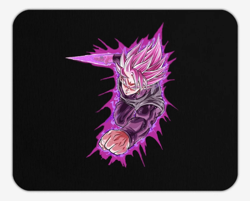 Mousepad Negro de Black Goku