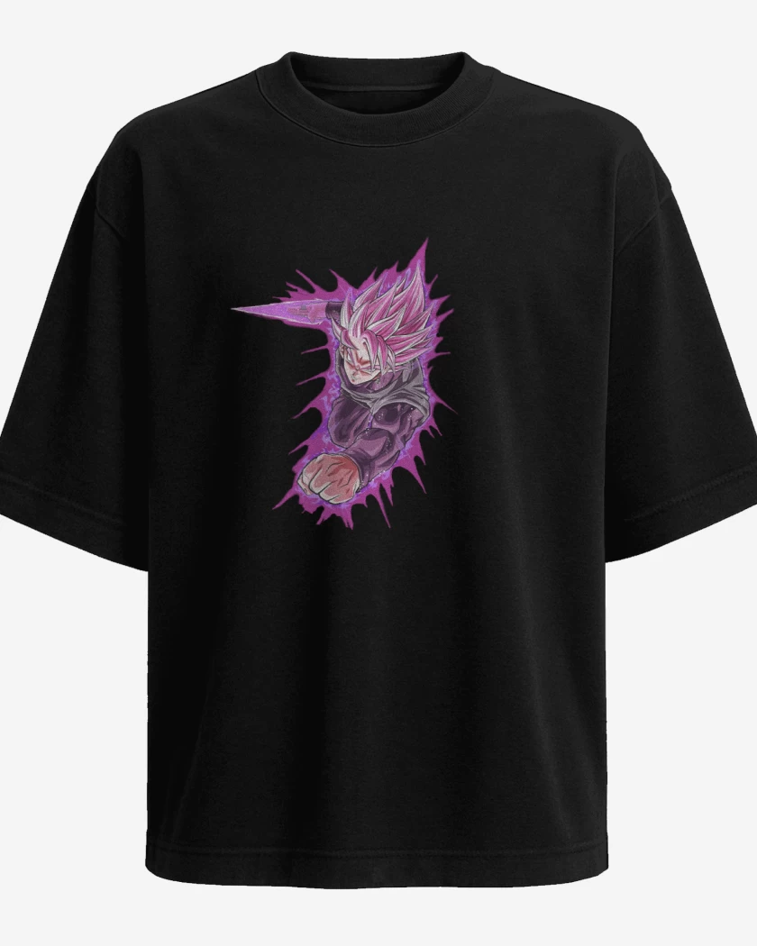 Polera Oversize Negro de Black Goku