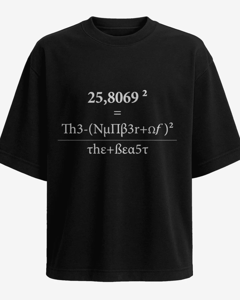 Polera Oversize 666 The Number Of The Beast