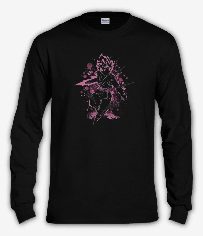 Polera manga larga Negro de Blackgoku zamas 