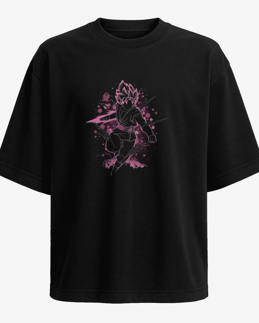 Polera Oversize Negro de Blackgoku zamas 