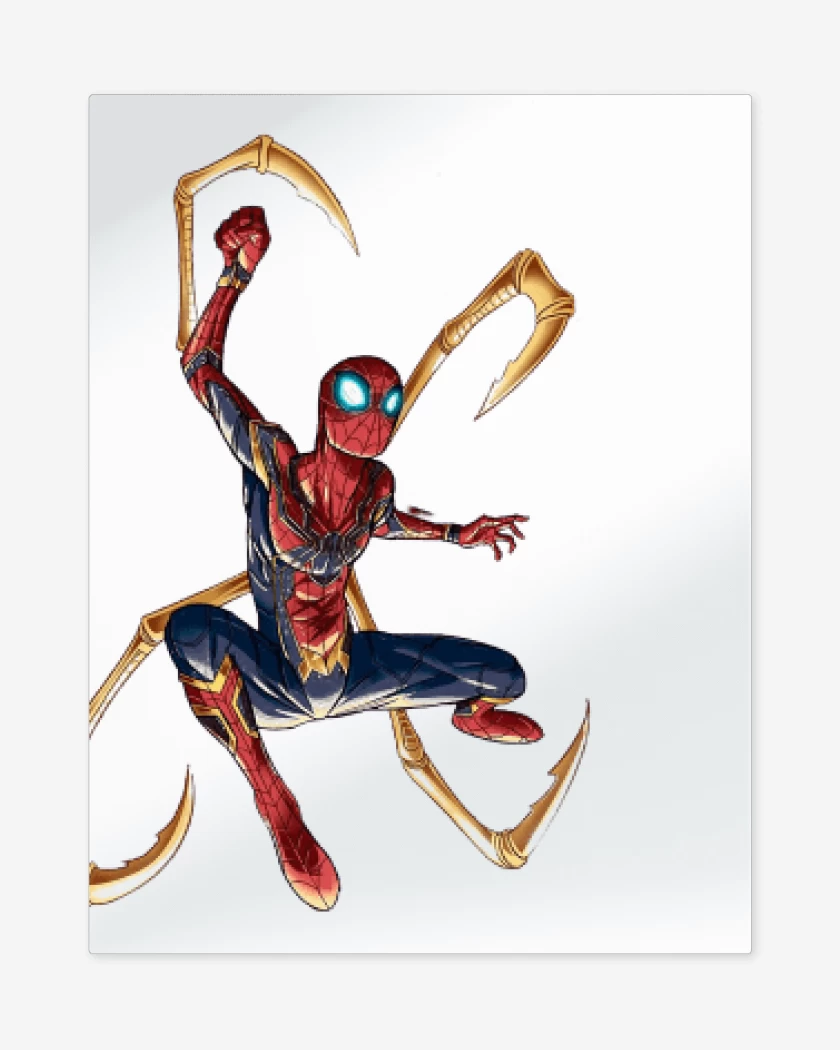 Print metalico Araña de hierro tenazas 