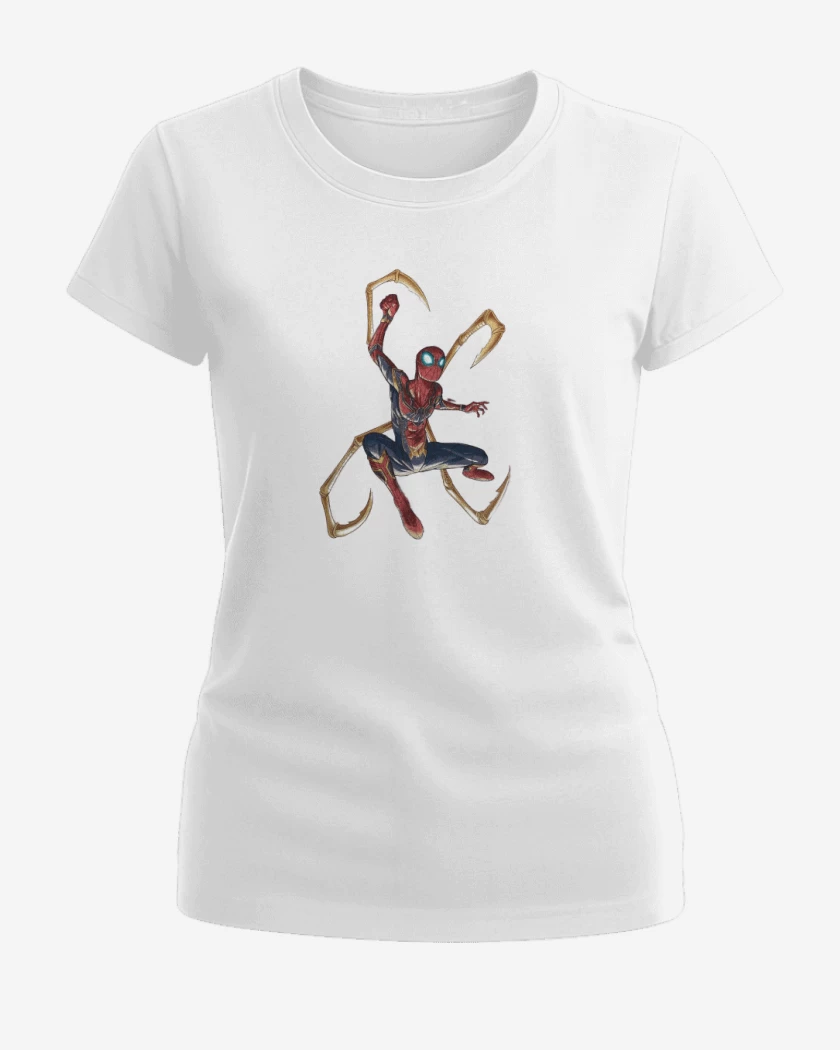 Polera de Mujer Blanco de Araña de hierro tenazas 