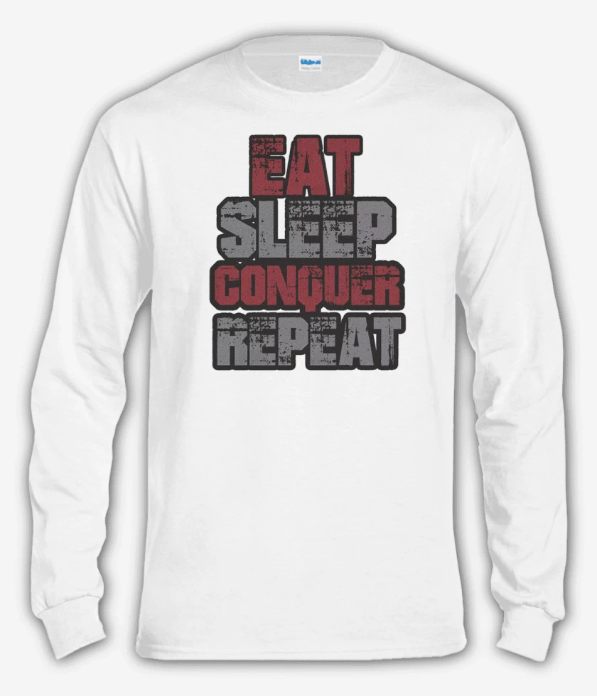 Polera manga larga Blanco de Brock Lesnar 