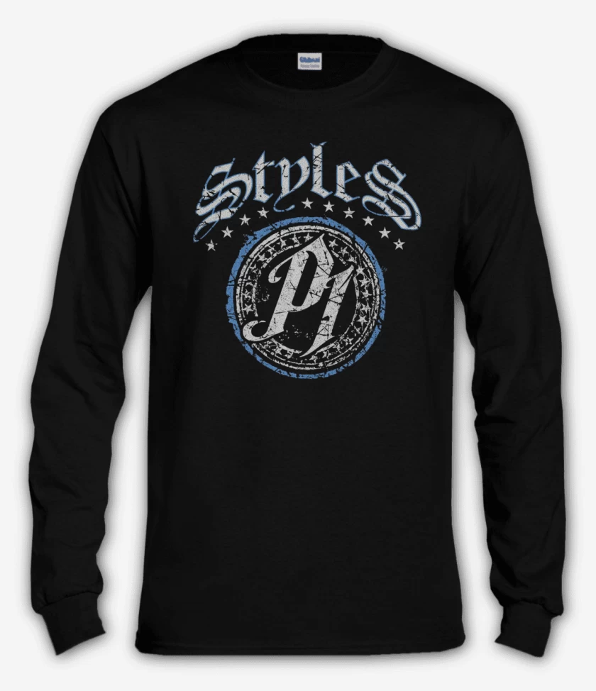 Polera manga larga Negro de AJ Styles P1