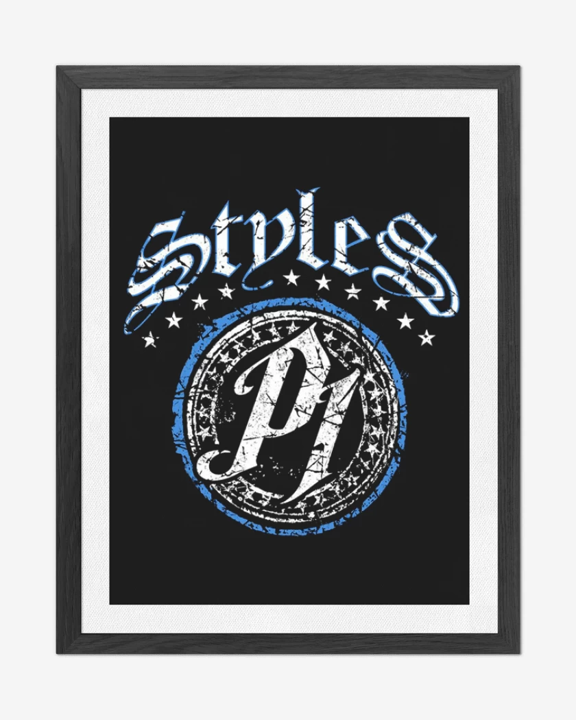Cuadro decorativo Negro de AJ Styles P1