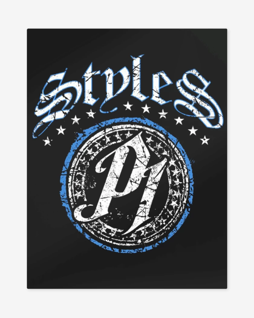 Print metalico Negro de AJ Styles P1