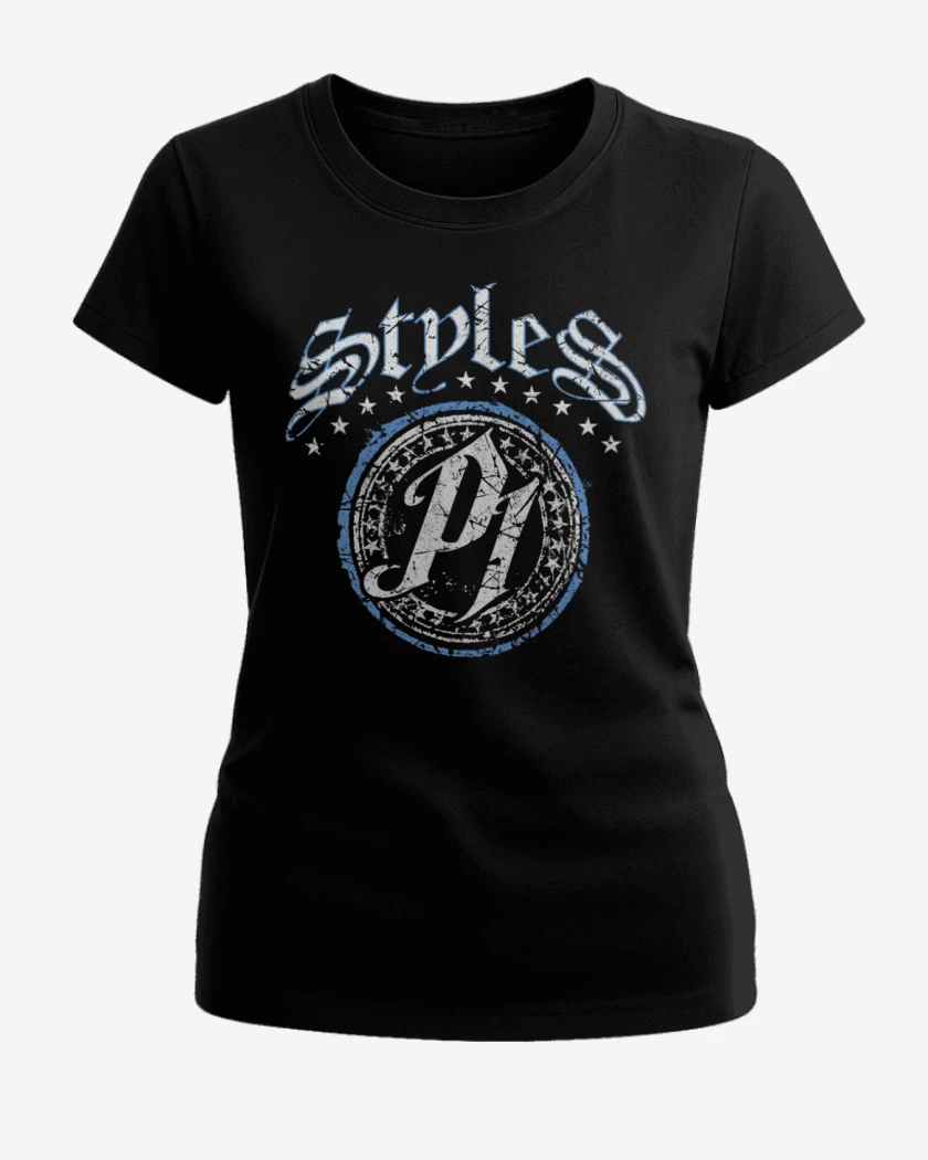 Polera de Mujer Negro de AJ Styles P1