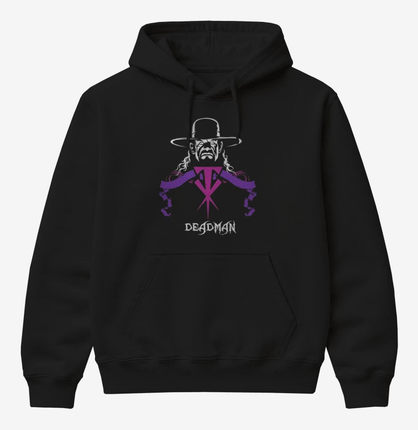 Poleron Canguro básico Negro de Undertaker Deadman