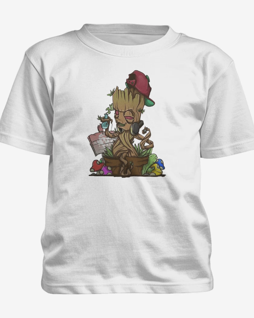 Polera de niño Blanco de groot weed