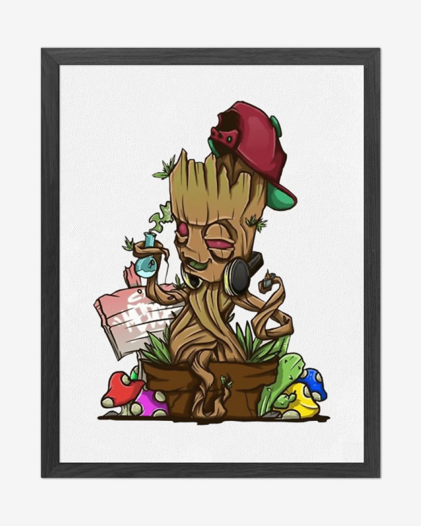 Cuadro decorativo Blanco de groot weed