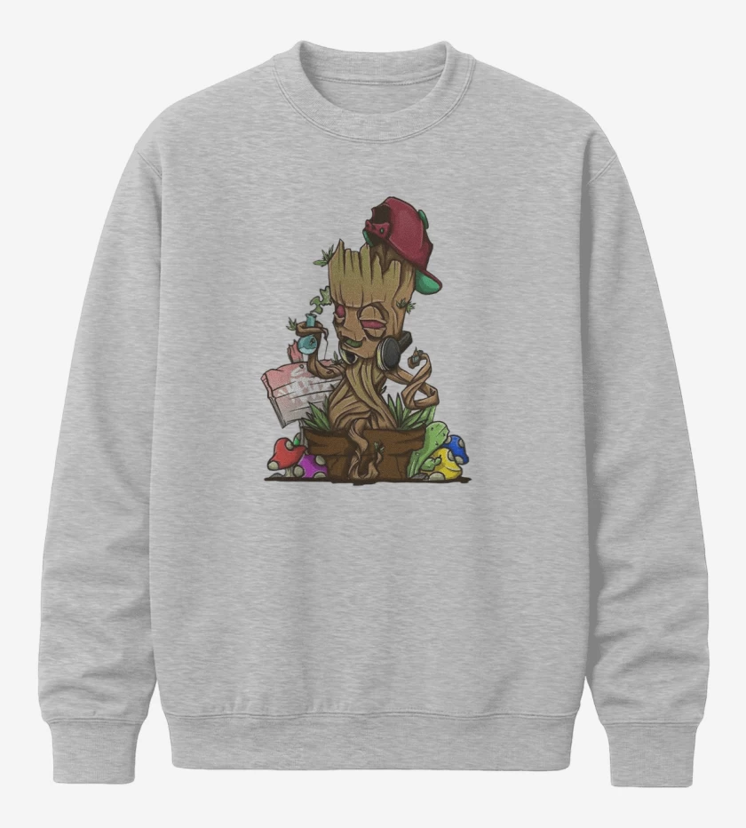 Poleron polo Gris Melange de groot weed