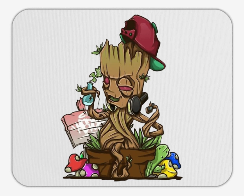 Mousepad groot weed