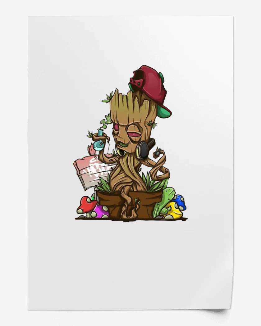 Print groot weed